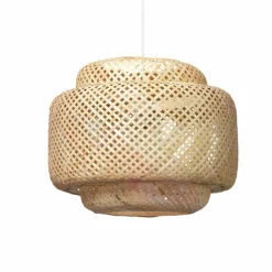 Outlet Pleciona lampa w stylu naturalnym ABR-LW17-BH-E27 BOHO | Kaja Żyrandole Nowoczesne