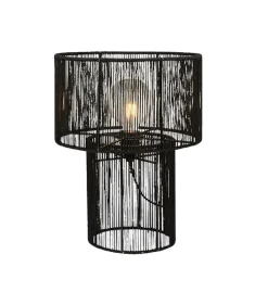 Sklep Kaja Pleciona lampka nocna z juty, do sypialni boho 108768 SOGA | Kaja