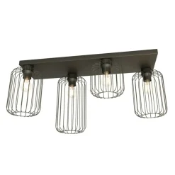 Cheap Poczwórna lampa sufitowa do salonu 1367/4 z serii BARN Żyrandole Nowoczesne