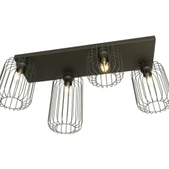 Cheap Poczwórna lampa sufitowa do salonu 1367/4 z serii BARN Żyrandole Nowoczesne