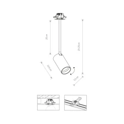 Sklep Kaja Podtynkowa lampa sufitowa, reflektor 7737 | Kaja Oświetlenie