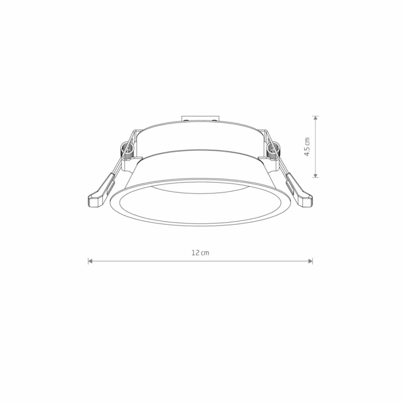 Sklep Kaja Podtynkowa okrągła lampa, gwint GX53 ⌀12cm 10842 UNO | Kaja