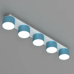 Online Podłużna lampa sufitowa, pięć punktów świetlnych MLP7552 z serii DIXIE | Kaja Oś Żyrandole Nowoczesne