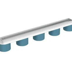 Online Podłużna lampa sufitowa, pięć punktów świetlnych MLP7552 z serii DIXIE | Kaja Oś Żyrandole Nowoczesne