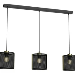 Cheap Podłużna lampa wisząca, trzy ażurowe abażury LX 4150 z serii KAGA Żyrandole Nowoczesne