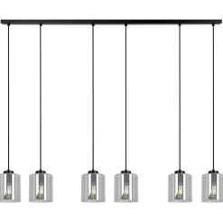 Cheap Podłużna lampa wisząca z sześcioma kloszami K-5577 z serii MI Żyrandole Nowoczesne