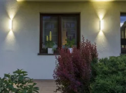 Sklep Kaja Podużny kinkiet elewacyjny, dwa źródła światła M1401 DG z serii TIN | Kaja Oświe