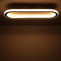 Sklep Kaja Podłużny, obły plafon do salonu ABR-PLKO-25W-40CM-CCT CERCHIO | Kaja