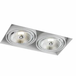 Sklep Kaja Podwójna, biała lampa podtynkowa ANT 7328 KOMORO | Kaja Oświetlenie