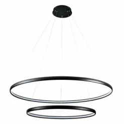 Cheap Podwójna czarna lampa LED PL210503-800+1200-BK CARLO | Kaja Żyrandole Nowoczesne