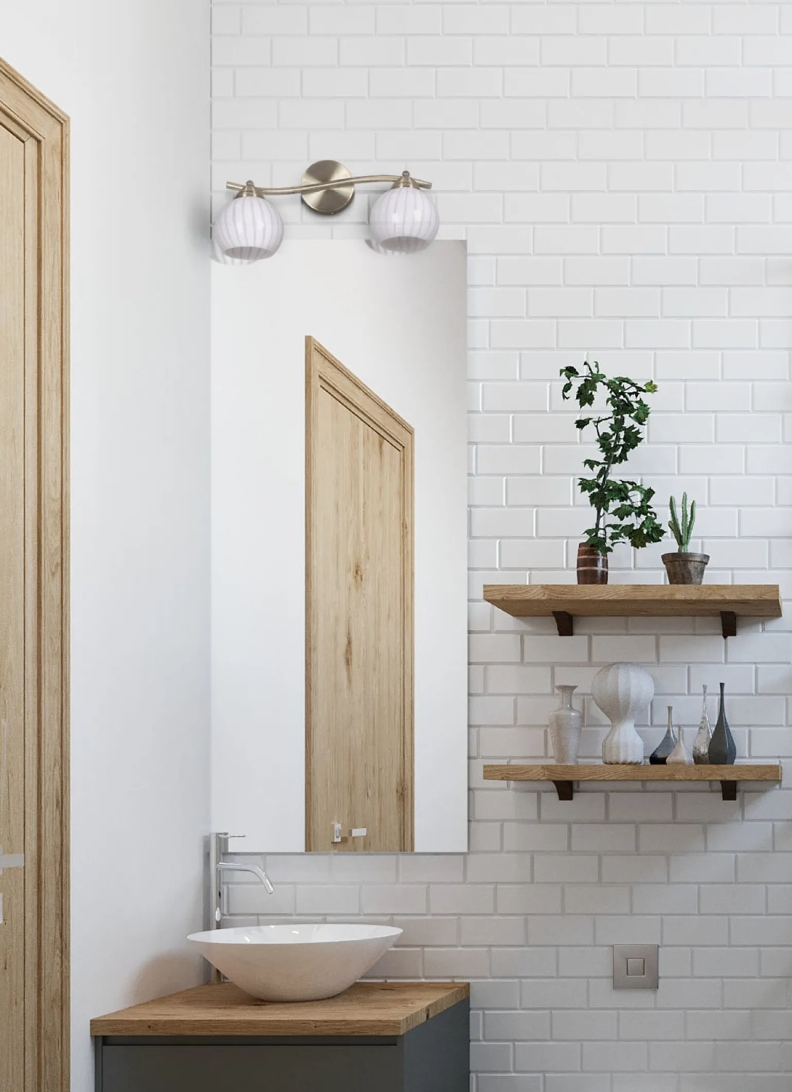 Sklep Kaja Podwójna, dekoracyjna lampa ścienna K-C9530/2 ATRIA | Kaja Oświetlenie