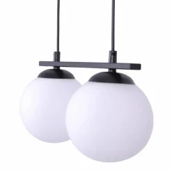 Outlet Podwójna, kulista lampa wisząca do jadalni ZM 1208 GLOBE | Kaja Żyrandole Nowoczesne