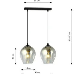 Online Podwójna lampa wisząca do stylowej kuchni 680/2 ISTAR | Kaja Żyrandole Nowoczesne