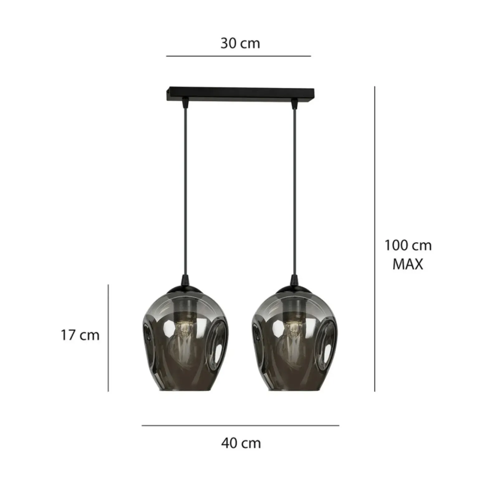 Online Podwójna lampa wisząca do stylowej kuchni 680/2 ISTAR | Kaja Żyrandole Nowoczesne