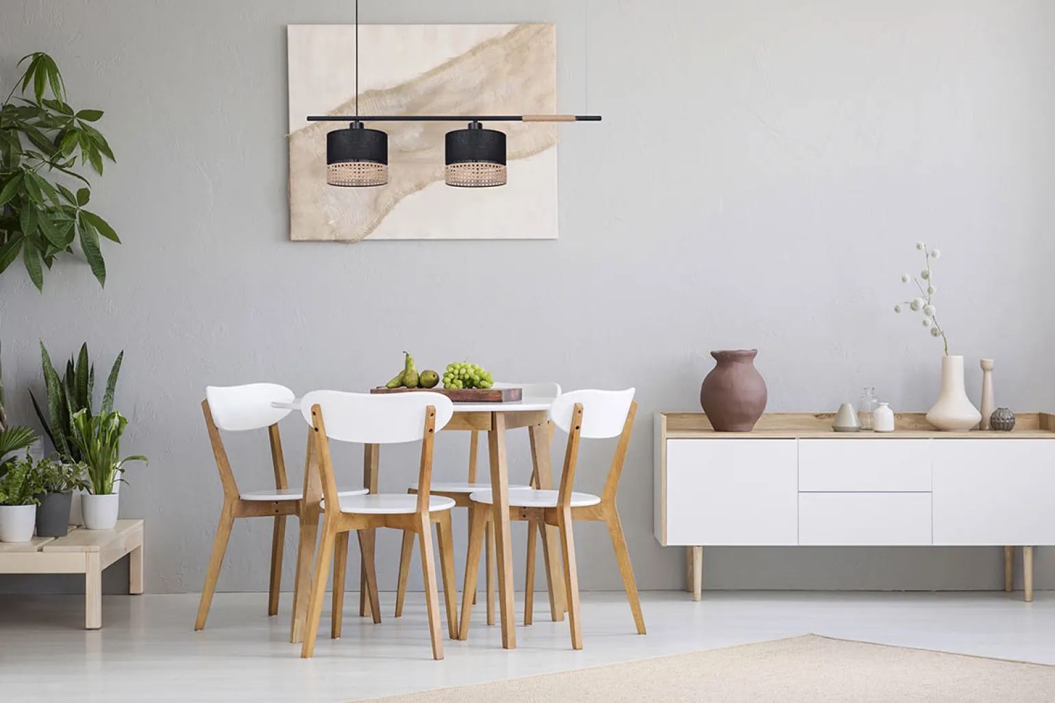 Sklep Kaja Podwójna lampa wisząca, idealna nad stół K-4366 | Kaja Oświetlenie