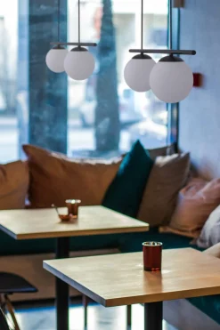 Store Podwójna lampa wisząca, nad wyspę w kuchni K-4965| Kaja Oświetlenie Żyrandole Nowoczesne