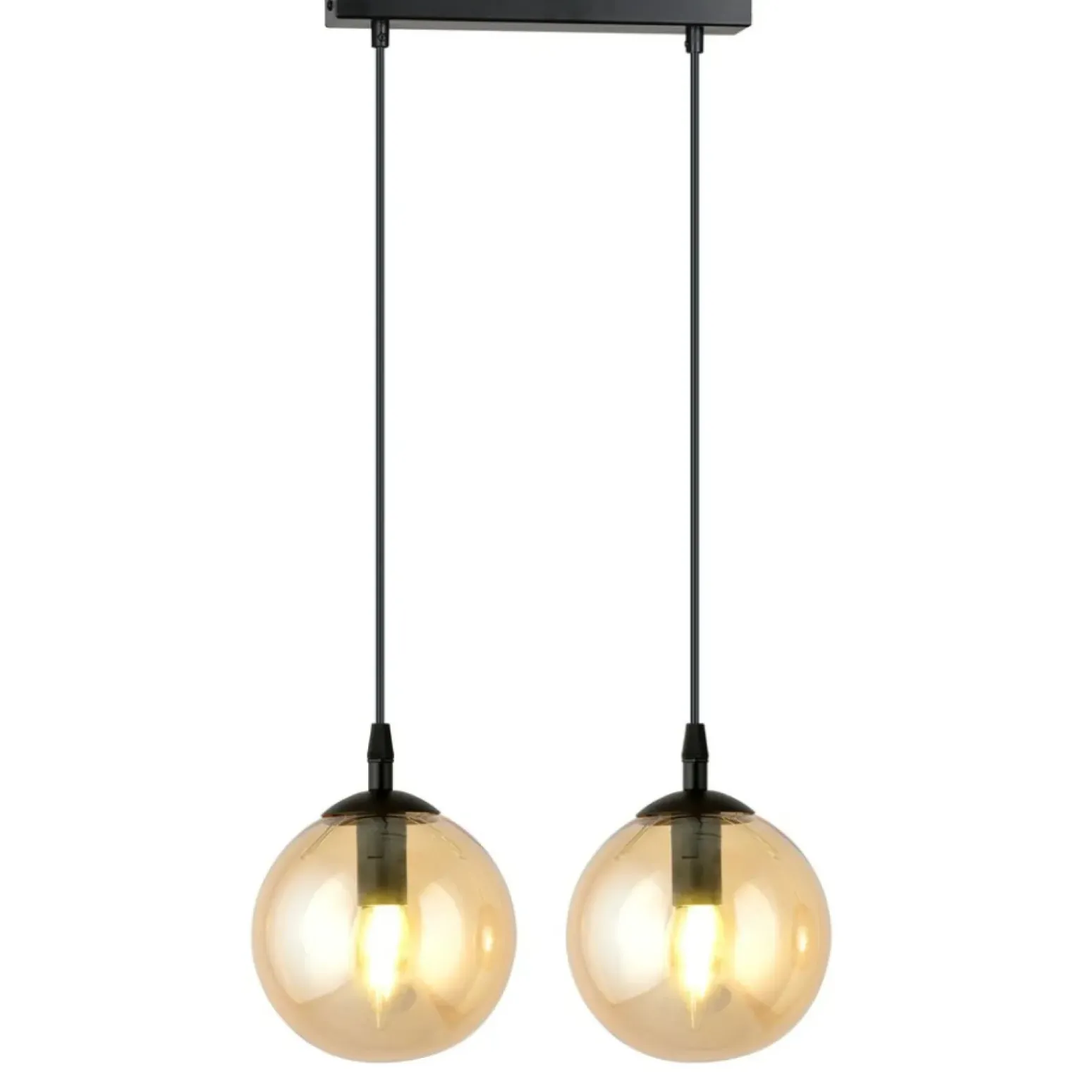Cheap Podwójna lampa wisząca z kulistymi kloszami 713/2 | Kaja Oświetlenie Żyrandole Nowoczesne