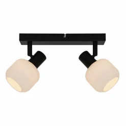 Sale Podwójna listwa sufitowa z białymi kloszami R5021009A-2BSTEM | Kaja Żyrandole Nowoczesne