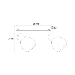 Best Podwójna listwa sufitowo-ścienna K-4575 MIKA WHITE | Kaja Oświetlenie Żyrandole Nowoczesne