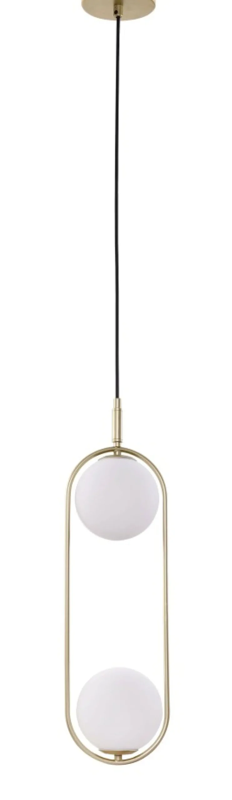 Discount Podwójna, złota lampa wisząca do kuchni 32-73464 z serii CORDEL | Kaja Żyrandole Nowoczesne