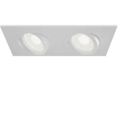 Sklep Kaja Podwójne, ruchome oczko podtynkowe DL024-2-02W ATOM | Kaja Oświetlenie