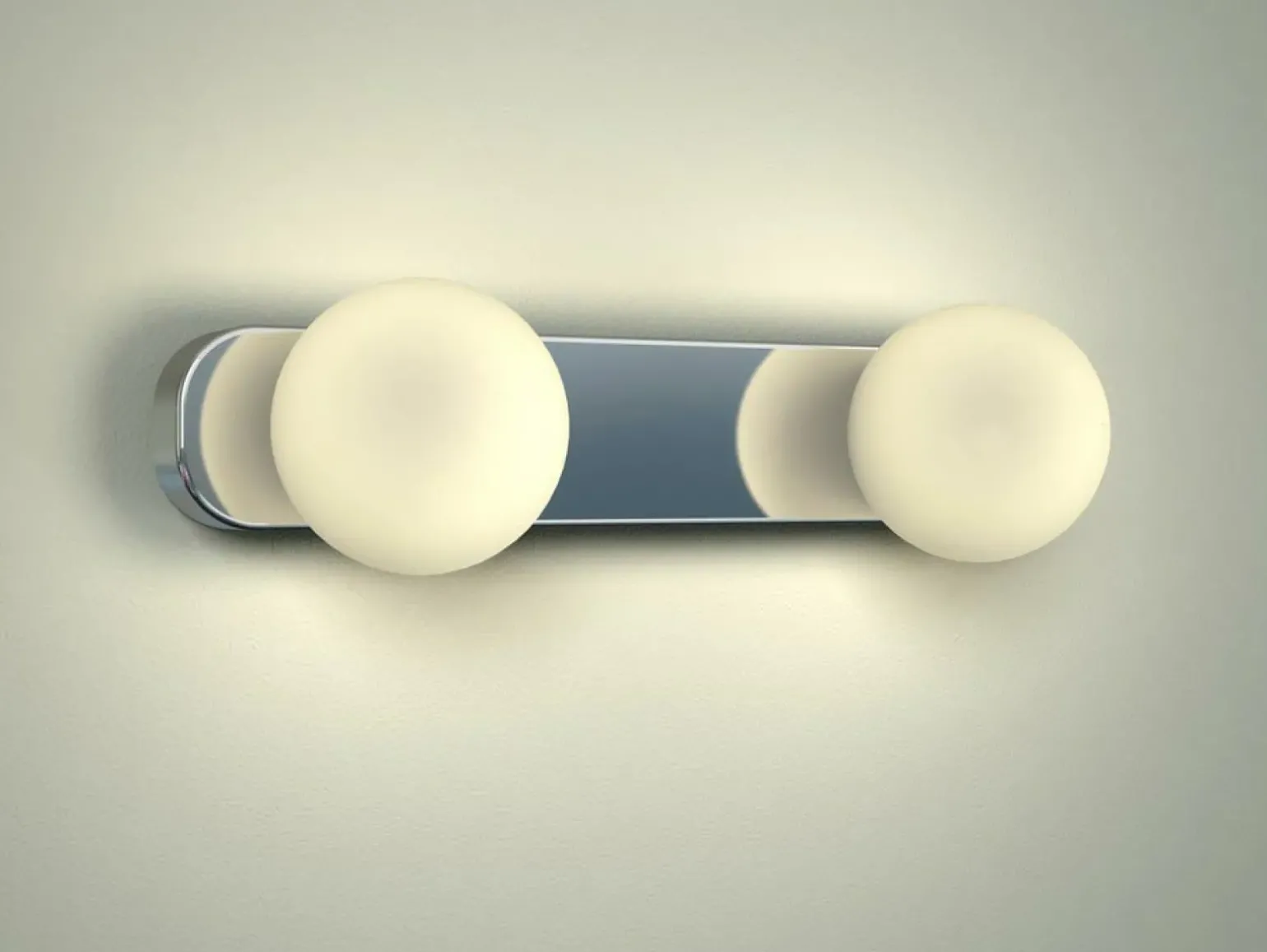 Sklep Kaja Podwójny, łazienkowy kinkiet z kloszami 6950 BRAZOS | Kaja Oświetlenie