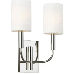 Sklep Kaja Podwójny kinkiet ścienny, nikiel FE-BRIANNA2-PN z serii BRIANNA