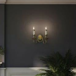 Sklep Kaja Podwójny kinkiet ścienny, świecznik HK-CAMBRIDGE2 z serii CAMBRIDGE