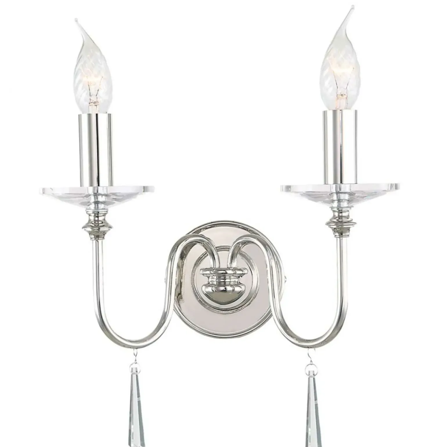 Sklep Kaja Podwójny kinkiet, polerowany FP2-POL-NICKEL z serii FINSBURY PARK