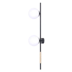 Sklep Kaja Podwójny kinkiet z białymi kloszami do salonu K-4954 | Kaja