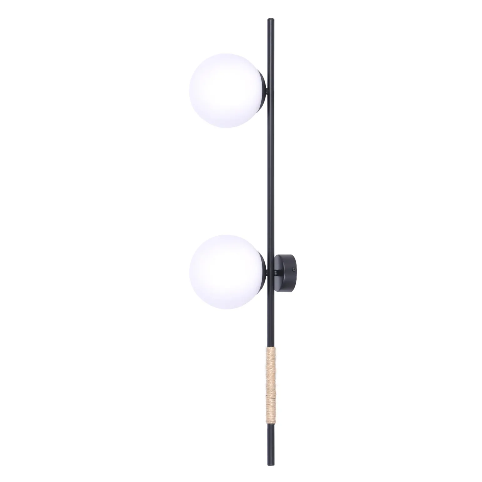 Sklep Kaja Podwójny kinkiet z białymi kloszami do salonu K-4954 | Kaja