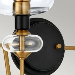 Sklep Kaja Podwójny kinkiet z ozdobnymi kloszami DL-ARMAND2-AB z serii ARMAND