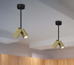 Cheap Podwójny, pionowy reflektor, do kuchni K-4836 HORIN | Kaja Oświetlenie Żyrandole Nowoczesne