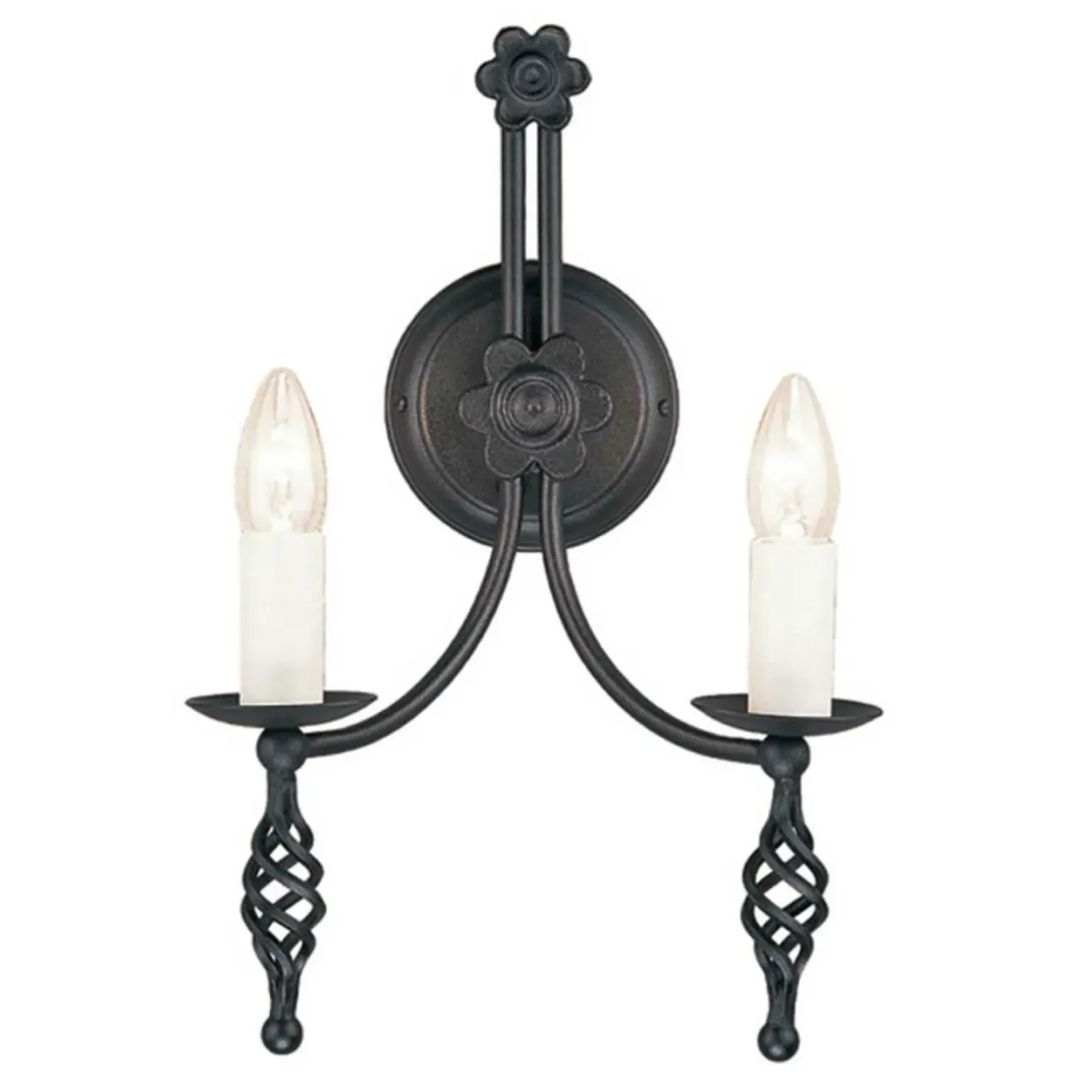 Sklep Kaja Podwójny świecznik, kinkiet ścienny BY2-BLACK z serii BELFRY