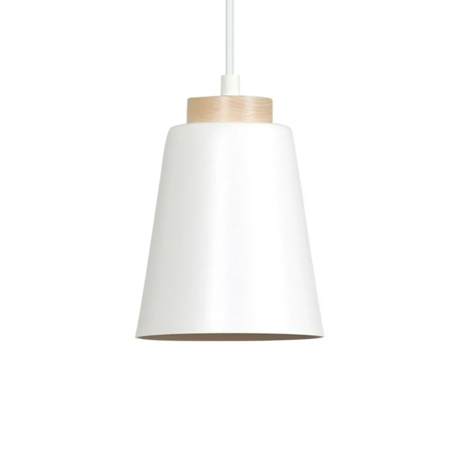 Online Pojedyncza biała lampa wisząca z dużym gwintem 443/1 | Kaja Żyrandole Nowoczesne