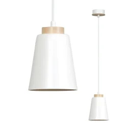 Online Pojedyncza biała lampa wisząca z dużym gwintem 443/1 | Kaja Żyrandole Nowoczesne