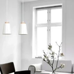 Online Pojedyncza biała lampa wisząca z dużym gwintem 443/1 | Kaja Żyrandole Nowoczesne