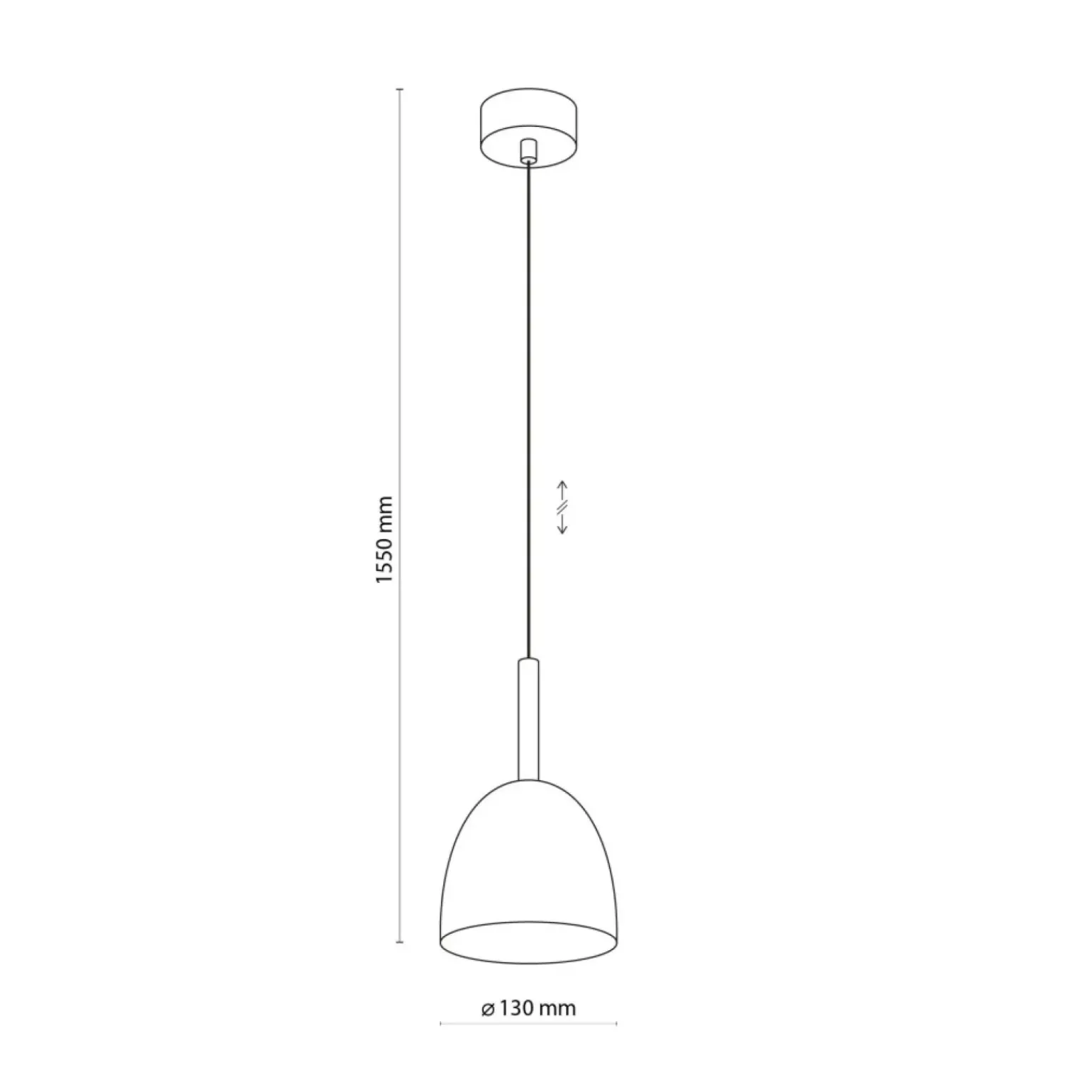 Hot Pojedyncza, czarna lampa wisząca do kuchni TK 4870 z serii NORD | Kaja Żyrandole Nowoczesne