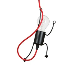 Shop Pojedyncza czerwona lampa wisząca na duży gwint 537/1 | Kaja Żyrandole Nowoczesne