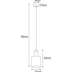 Best Pojedyncza, dekoracyjna lampa wisząca K-5250 z serii BRUS Żyrandole Nowoczesne