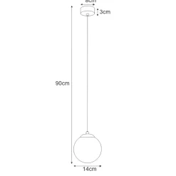 Best Sale Pojedyncza lampa czarna wisząca klosz 14 cm K-4920 | Kaja Oświetlenie Żyrandole Nowoczesne