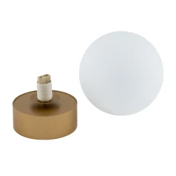 Sklep Kaja Pojedyncza lampa sufitowa z mlecznym kloszem 10623 KIER | Kaja