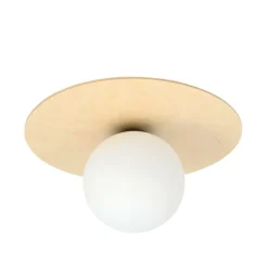 Best Pojedyncza lampa sufitowa z białym kloszem 1142/1B KENZO | Kaja Żyrandole Nowoczesne