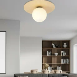 Best Pojedyncza lampa sufitowa z białym kloszem 1142/1B KENZO | Kaja Żyrandole Nowoczesne