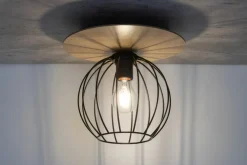 Best Sale Pojedyncza lampa sufitowa z drucianym kloszem SIG 32354 - CYBER KOŁO Żyrandole Nowoczesne