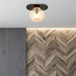 Sklep Kaja Pojedyncza lampa sufitowa z ciepłym kloszem 1120/1 PLAZA | Kaja