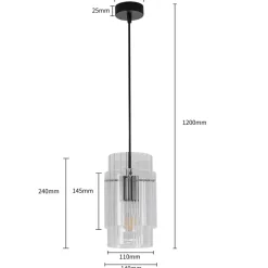 Best Pojedyncza lampa wisząca nad blat kuchenny LP-707/1P z serii SAVONA Żyrandole Nowoczesne