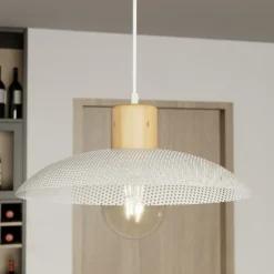 Cheap Pojedyncza lampa wisząca z drewnem 1319/1 KOBE | Kaja Oświetlenie Żyrandole Nowoczesne
