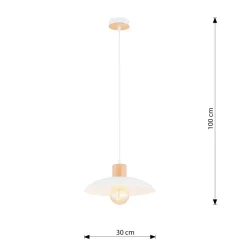 Cheap Pojedyncza lampa wisząca z drewnem 1319/1 KOBE | Kaja Oświetlenie Żyrandole Nowoczesne