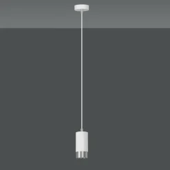 Fashion Pojedyncza lampa wisząca ze srebrnym zdobieniem 814/1 | Kaja Żyrandole Nowoczesne